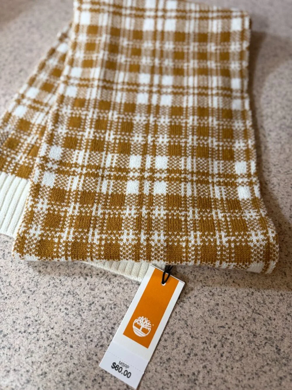 NWT! Timberland Plaid Scarf - Size O/S